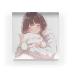 大切な君とのふとい猫 Acrylic Block