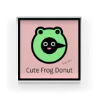 雑貨屋kerori(ザッカヤケロリ）のCute Frog Donut（キュートフロッグドーナツ） Acrylic Block