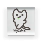 NYACHA&BOOCHAのNyacha(にゃーちゃ、) アクリルブロック