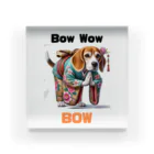 Bow-Wow-BOWのBow-Wow-BOW　ビーグル Acrylic Block