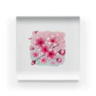 smile55の春の訪れと煌桜 Acrylic Block