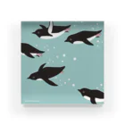 PistachioFrog@SUZURIのflying penguins Acrylic Block