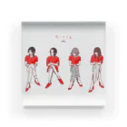 竹条いちいのGirls in red Acrylic Block