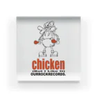 ナカガワ サトルのourrockrecords@chicken アクリルブロック