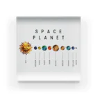 cranes designのSPACE PLANET 宇宙惑星 Acrylic Block