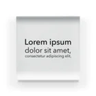 aoiro.hnのLorem ipsum Acrylic Block