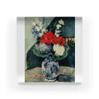 Art Baseのポール・セザンヌ / 1874 /Still life, Delft vase with flowers / Paul Cezanne Acrylic Block
