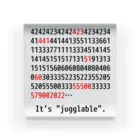 inuike.のIt's "jugglable"白 Acrylic Block