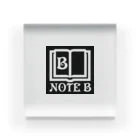 NOTE Bのblack logo アクリルブロック