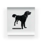 山麓図工室のFlat-Coated Retriever Acrylic Block