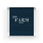 j&yGROWshopのjunfarmオリジナル アクリルブロック