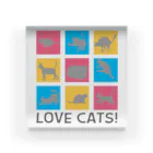 mojokinnのLOVE CATS! アクリルブロック