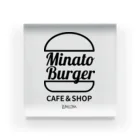 kumiconaShopのMinatoBurgerグッズ（ブラック） アクリルブロック