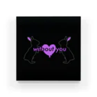 とけるのwithout you（black） Acrylic Block