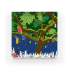 らぴの堂のうさぴーと光の夜 Acrylic Block