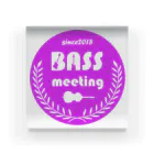 ベース会ONLINE SHOPのBASS MEETING (purple) アクリルブロック