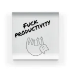 ぱの#fuckproductivity Acrylic Block