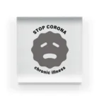 コロナマーク / corona-markのコロナマーク / chronic illness Acrylic Block