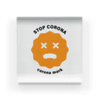 コロナマーク / corona-markのコロナマーク / stop corona Acrylic Block