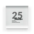 25nicco+の25nicco +オリジナルロゴ アクリルブロック