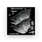 G-HERRINGのサクラマス！ 黄金岬（桜鱒；SAKURAMASU；桜）あらゆる生命たちへ感謝をささげます。 Acrylic Block