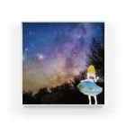 Ksukeのガール×写真×夜空 Acrylic Block