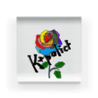 K+polich by SORAのK+polich 薔薇　ロゴ アクリルブロック