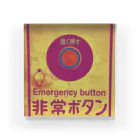 〰️➰わにゃ屋さん➰〰️のEmergency button アクリルブロック