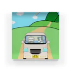 Fortune Campers そっくの雑貨屋さんのなまけもの号 ドライブ Acrylic Block