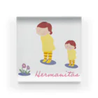 ワシキタチナツ|IllustrationのSisters Acrylic Block