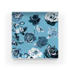 KAERUCAFE SHOPの青いバラ Acrylic Block
