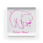 よこづな文庫のPolar Bear。 Acrylic Block