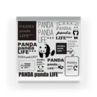 PANDA panda LIFE***のロゴロゴ　パンダ Acrylic Block