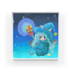 miku'ꜱGallery星猫の魔法少女ゆるmiku with 使い魔にゃんズ アクリルブロック