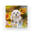 DOG♥ONEのおさげのわんちゃん Acrylic Block