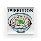 伊勢うどん友の会のI♥ISEUDONカラー（田上千晶） Acrylic Block