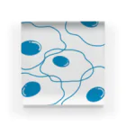 微無味の青い目玉焼き Acrylic Block