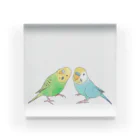 まめるりはことりのセキセイインコ　ちょこんとせきせいんこーず【まめるりはことり】 Acrylic Block