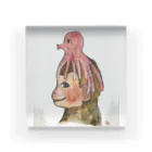 河内葉子の動物アートのグッズの猿にたこさんグッズbyYoko Kawauchi Acrylic Block