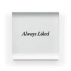 Always Likedのalways liked  ロゴ Acrylic Block