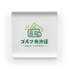 ゴルフ免許証グッズショップのゴルフ免許証公認グッズ Acrylic Block