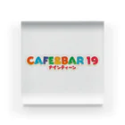 CAFE&BAR19オリジナルグッツ販売場　「購買部二課」のCAFE&BAR19ロゴシリーズ アクリルブロック