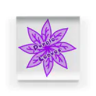 HAKOCHINのPurple Leaves Acrylic Block