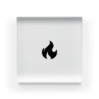 FIRE4TのSimple Fire Logo(Black) Acrylic Block