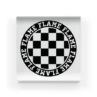 FLAMEのFLAME CHECKER EMBLEM LOGO ACRYLIC BLOCK アクリルブロック