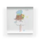 YUKOのひまわりと少女 Acrylic Block