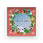 あにまるめいとのクリスマスインコリース Acrylic Block