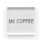 MeCOFFEEのMeCOFFEEロゴ アクリルブロック