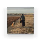 ART PHOTO ONLINE SHOPのOld man & dog アクリルブロック