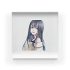 SAKURA スタイルの黒髪ロング女子 Acrylic Block